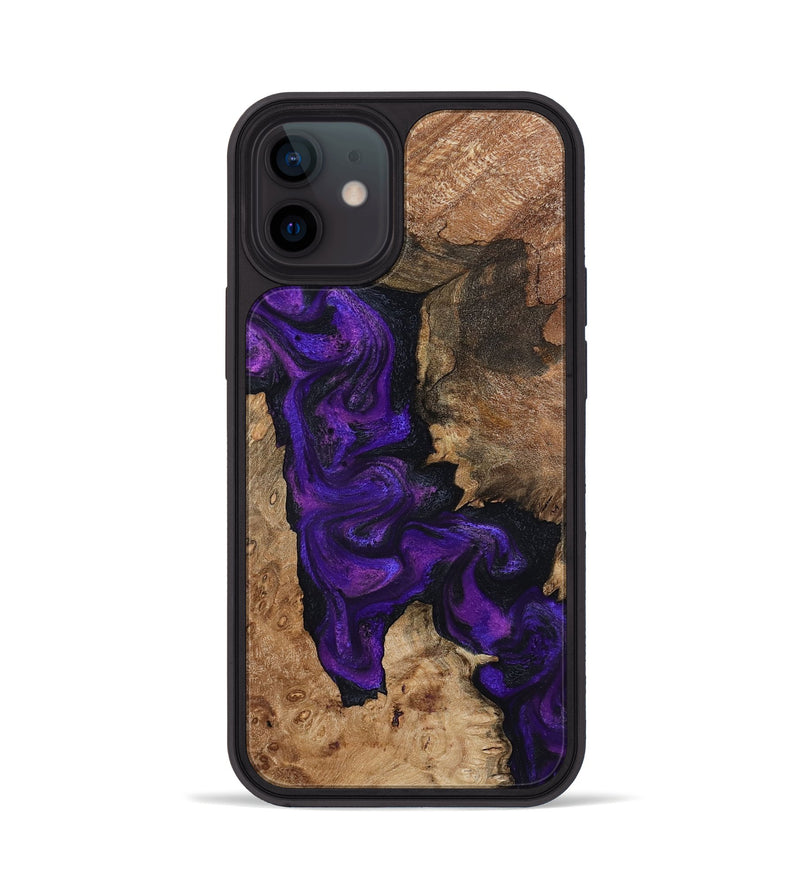 iPhone 12 Wood Phone Case - Keenan (Purple, 795525)
