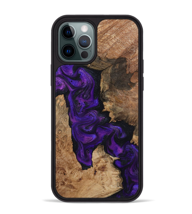 iPhone 12 Pro Max Wood Phone Case - Keenan (Purple, 795525)