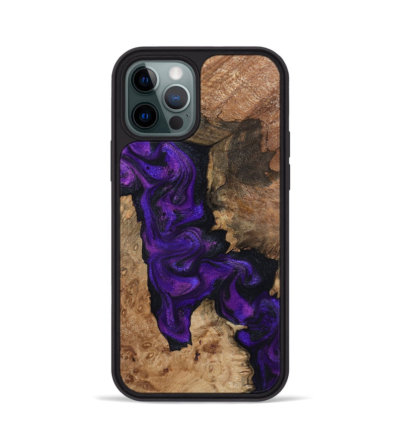 iPhone 12 Pro Wood Phone Case - Keenan (Purple, 795525)