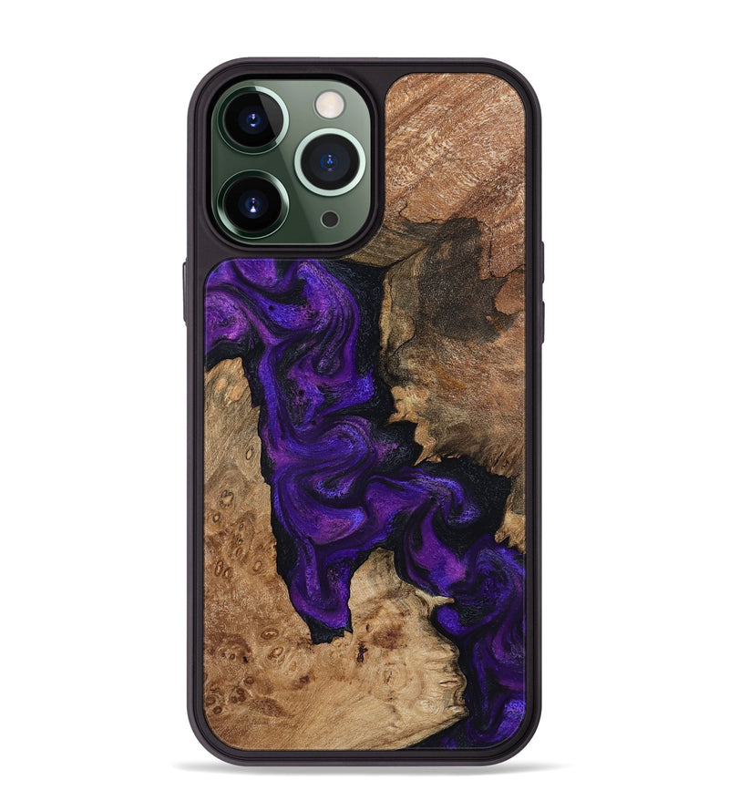 iPhone 13 Pro Max Wood Phone Case - Keenan (Purple, 795525)