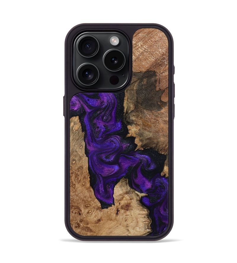 iPhone 15 Pro Wood Phone Case - Keenan (Purple, 795525)