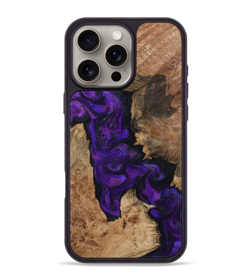 iPhone 16 Pro Max Wood Phone Case - Keenan (Purple, 795525)