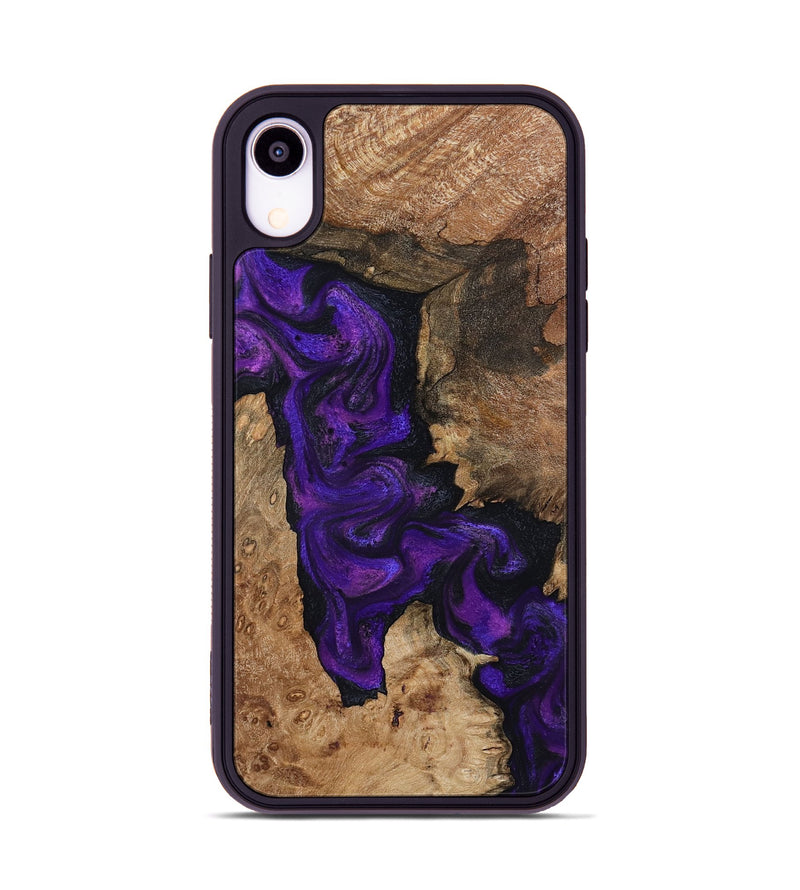iPhone Xr Wood Phone Case - Keenan (Purple, 795525)
