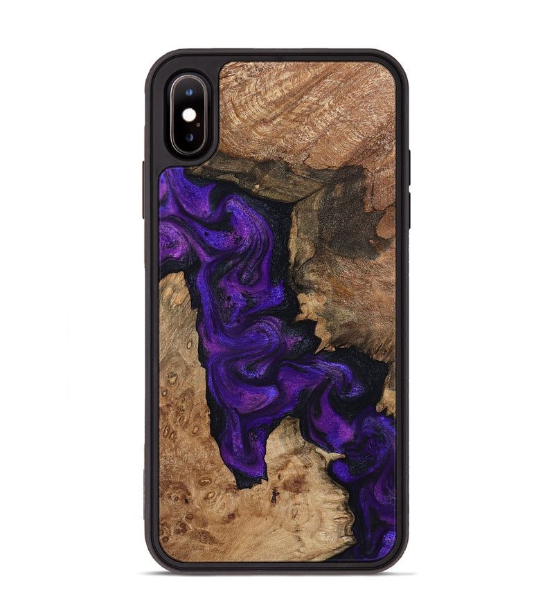 iPhone Xs Max Wood Phone Case - Keenan (Purple, 795525)