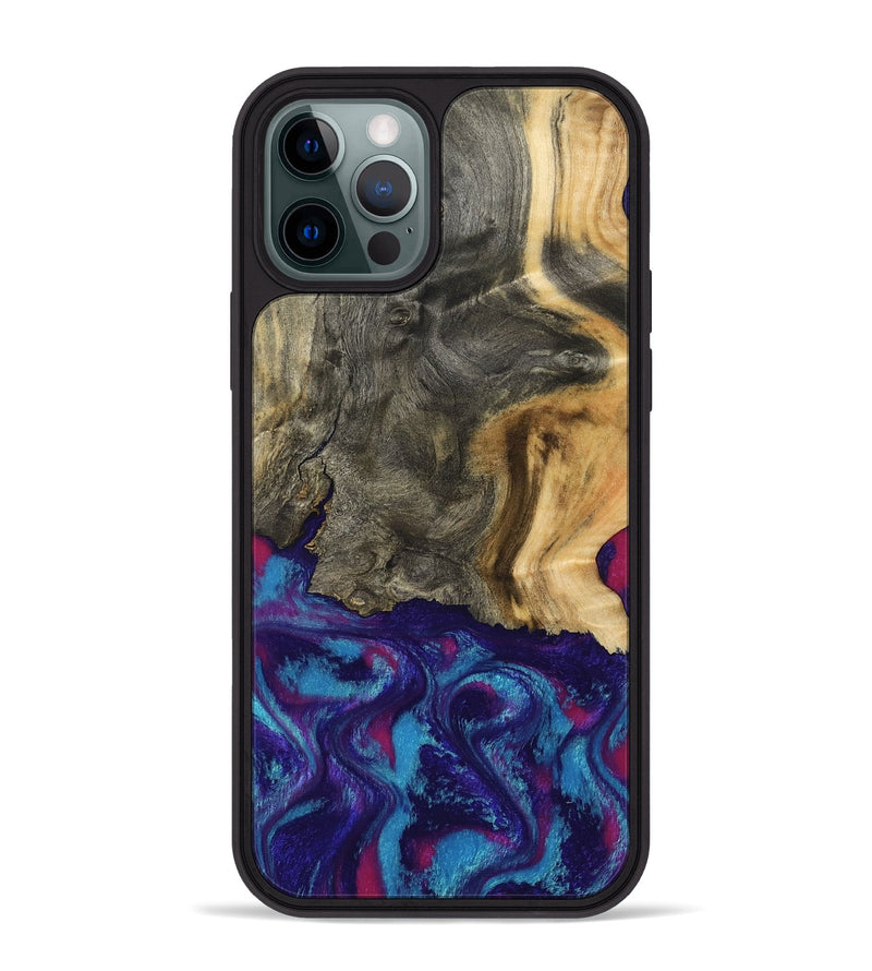 iPhone 12 Pro Max Wood Phone Case - Turner (Purple, 795526)