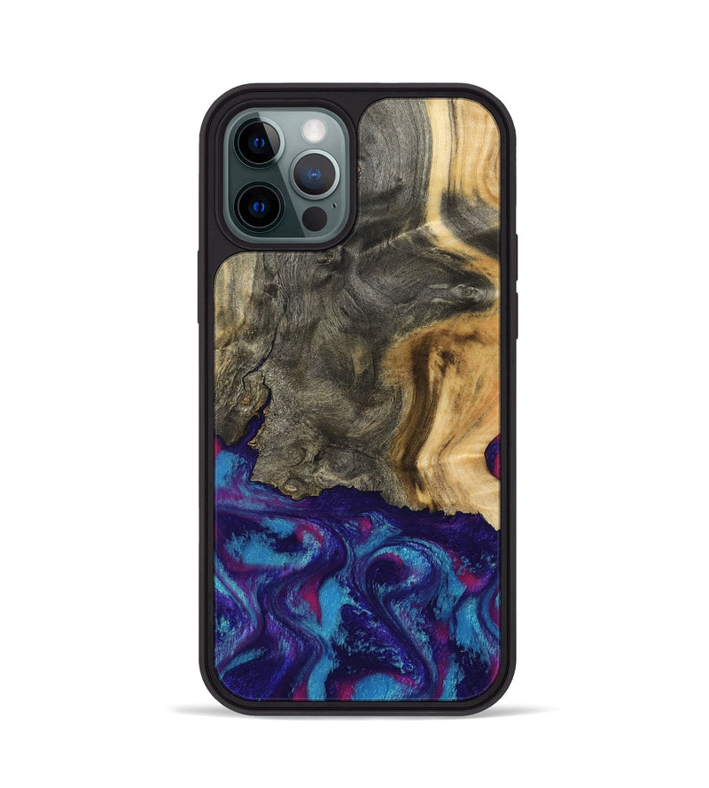 iPhone 12 Pro Wood Phone Case - Turner (Purple, 795526)