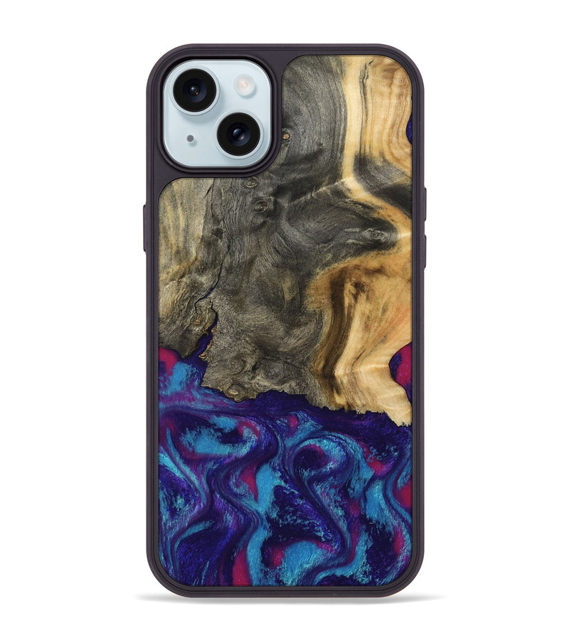 iPhone 15 Plus Wood Phone Case - Turner (Purple, 795526)