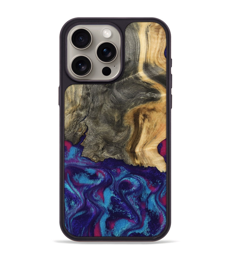 iPhone 15 Pro Max Wood Phone Case - Turner (Purple, 795526)