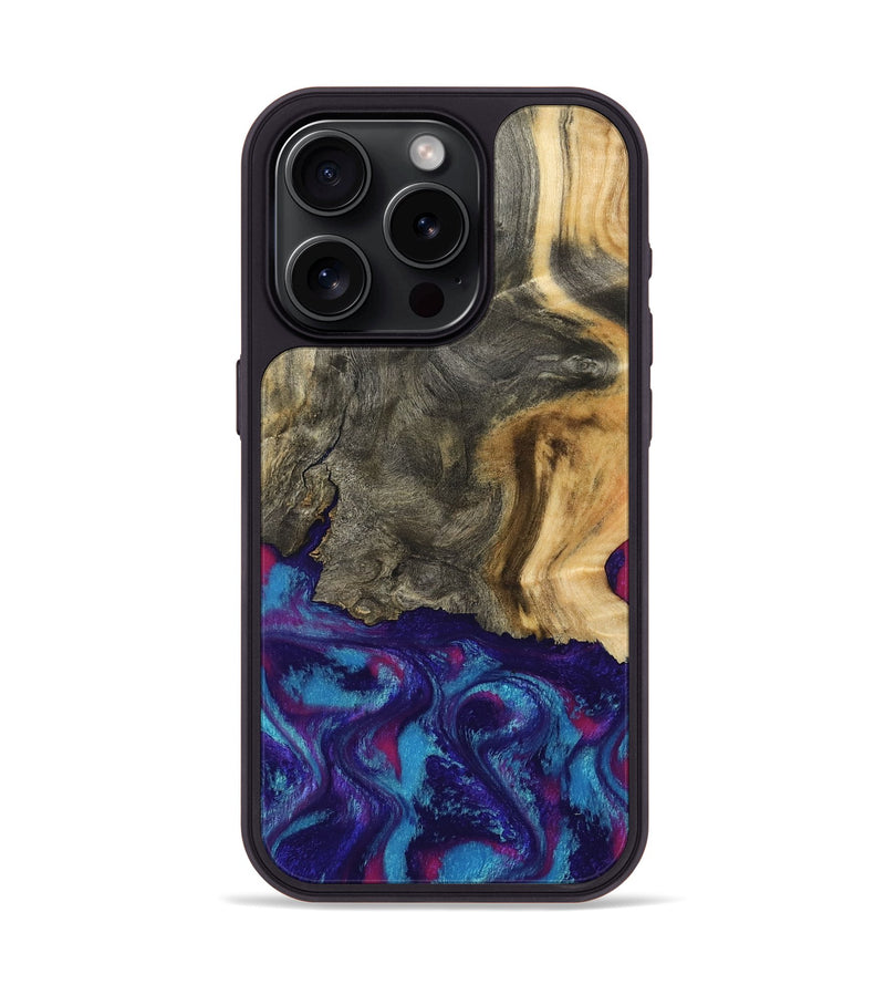 iPhone 15 Pro Wood Phone Case - Turner (Purple, 795526)