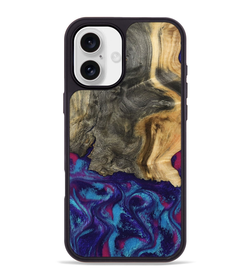 iPhone 16 Plus Wood Phone Case - Turner (Purple, 795526)