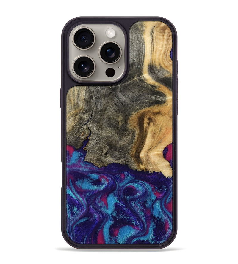 iPhone 16 Pro Max Wood Phone Case - Turner (Purple, 795526)