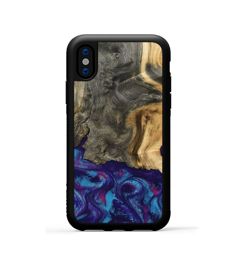 iPhone Xs Wood Phone Case - Turner (Purple, 795526)