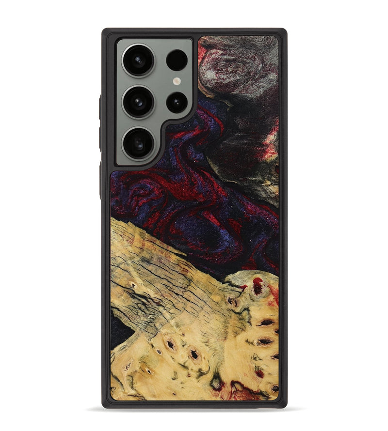 Galaxy S23 Ultra Wood Phone Case - Shelbie (Red, 795531)