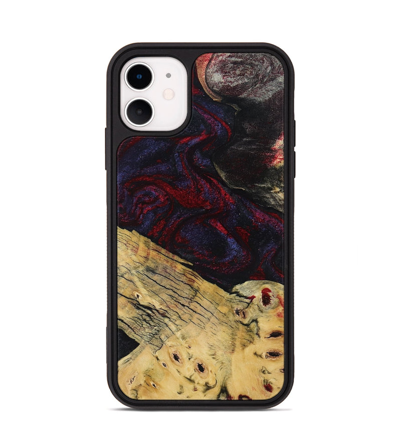iPhone 11 Wood Phone Case - Shelbie (Red, 795531)