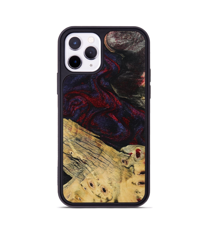 iPhone 11 Pro Wood Phone Case - Shelbie (Red, 795531)
