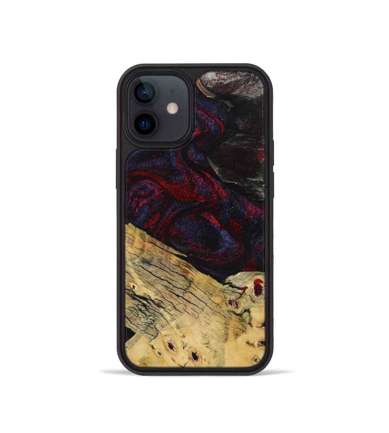 iPhone 12 mini Wood Phone Case - Shelbie (Red, 795531)