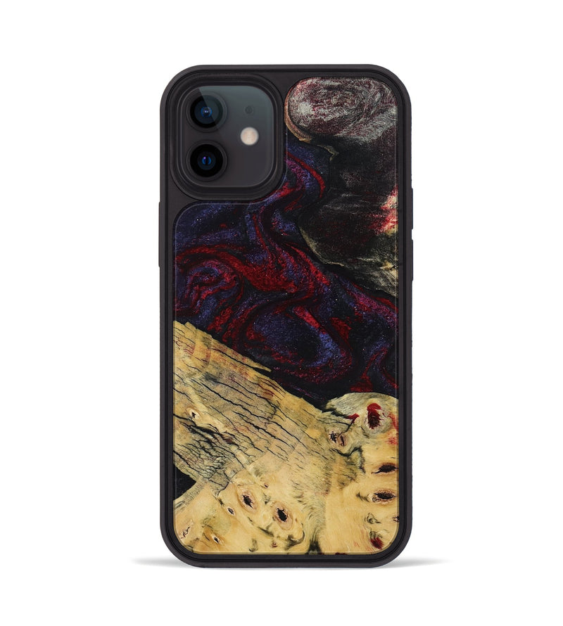 iPhone 12 Wood Phone Case - Shelbie (Red, 795531)