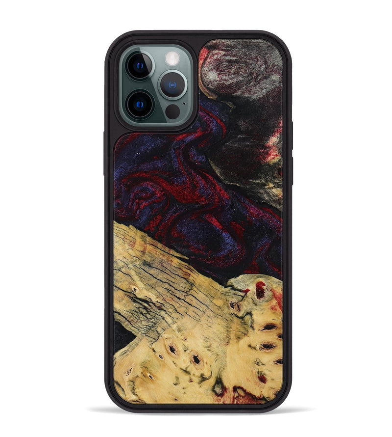 iPhone 12 Pro Max Wood Phone Case - Shelbie (Red, 795531)