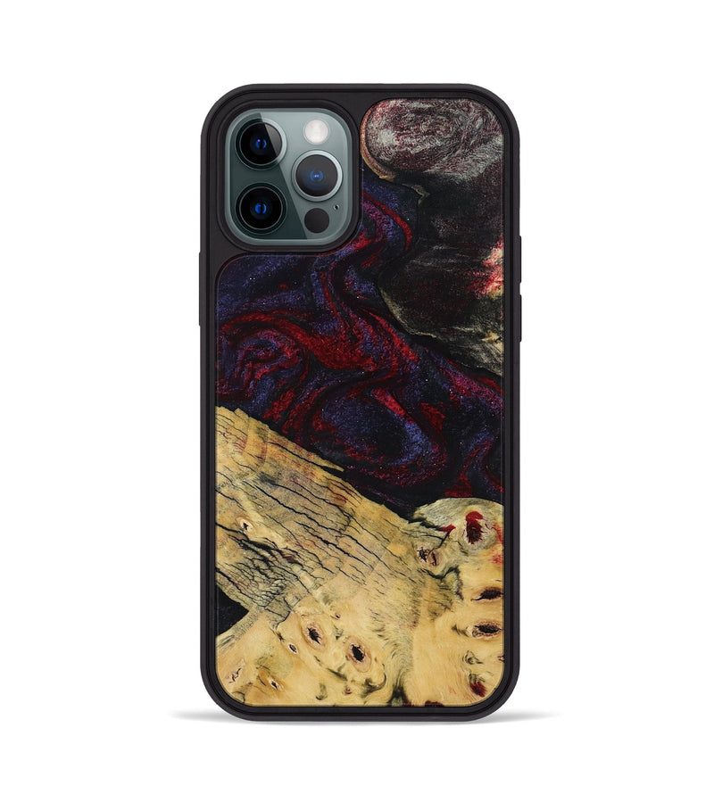 iPhone 12 Pro Wood Phone Case - Shelbie (Red, 795531)