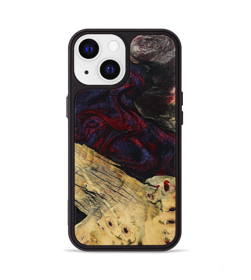 iPhone 13 Wood Phone Case - Shelbie (Red, 795531)