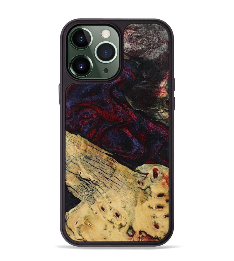 iPhone 13 Pro Max Wood Phone Case - Shelbie (Red, 795531)