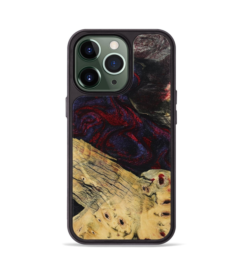 iPhone 13 Pro Wood Phone Case - Shelbie (Red, 795531)