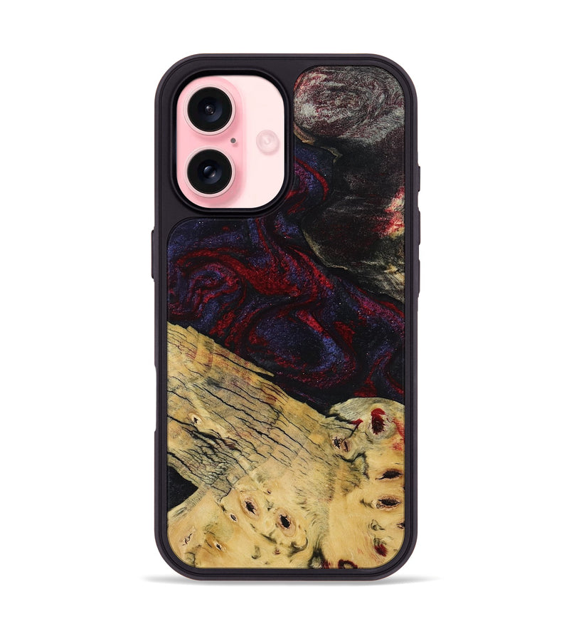 iPhone 16 Wood Phone Case - Shelbie (Red, 795531)