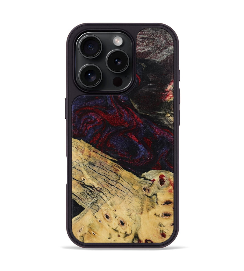iPhone 16 Pro Wood Phone Case - Shelbie (Red, 795531)