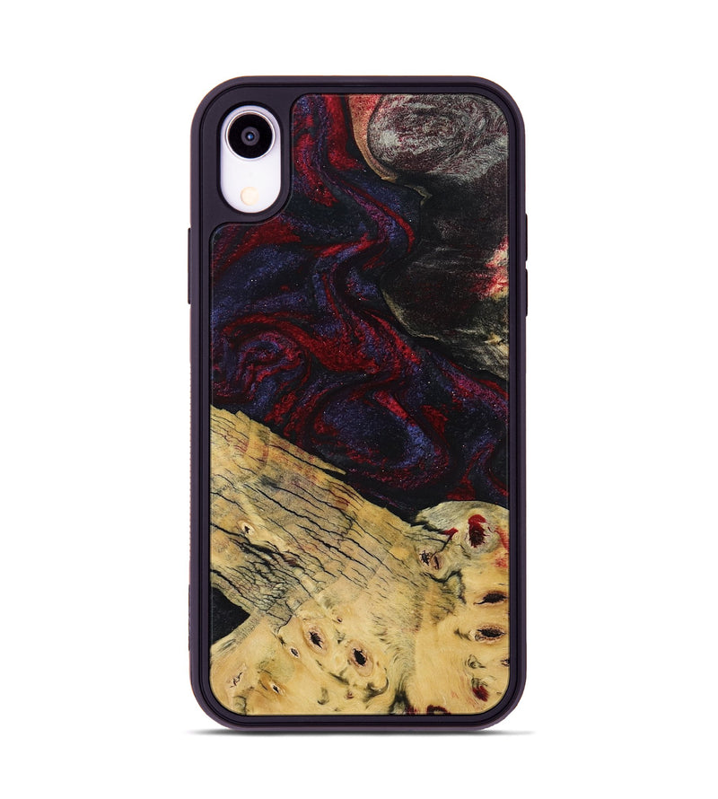 iPhone Xr Wood Phone Case - Shelbie (Red, 795531)