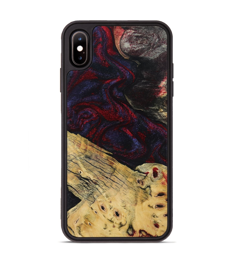 iPhone Xs Max Wood Phone Case - Shelbie (Red, 795531)