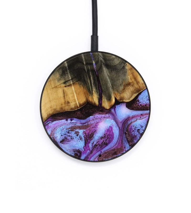Circle Wood Wireless Charger - Rowland (Purple, 795535)