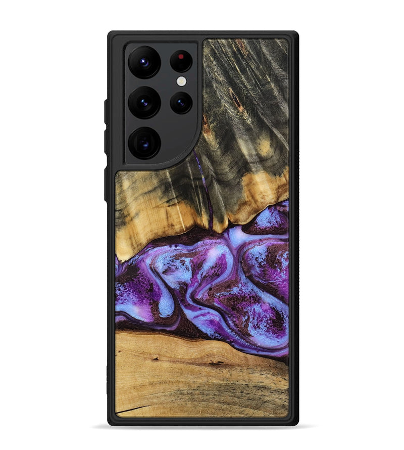 Galaxy S22 Ultra Wood Phone Case - Rowland (Purple, 795535)