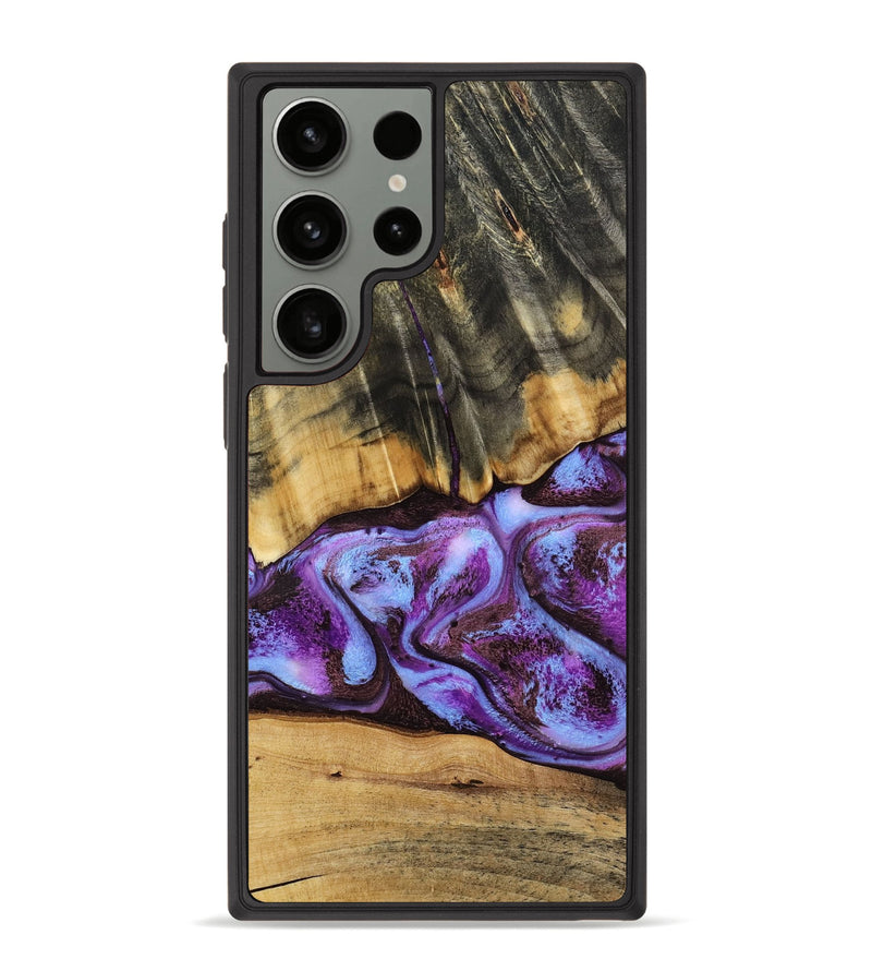 Galaxy S23 Ultra Wood Phone Case - Rowland (Purple, 795535)