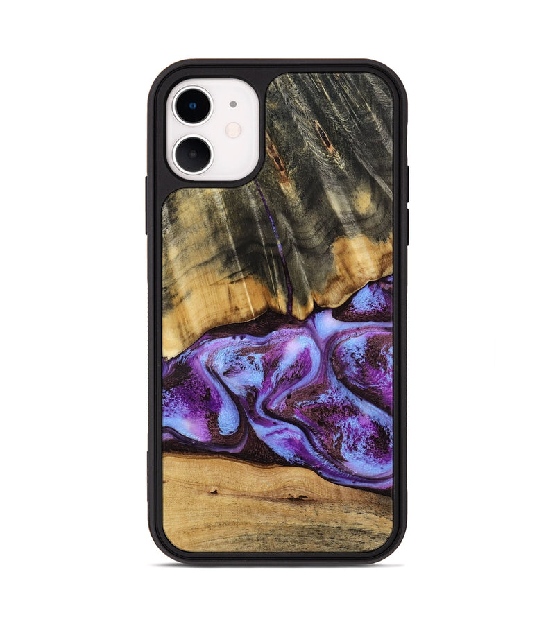 iPhone 11 Wood Phone Case - Rowland (Purple, 795535)