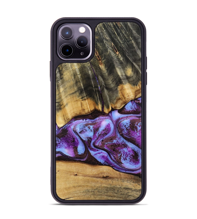 iPhone 11 Pro Max Wood Phone Case - Rowland (Purple, 795535)