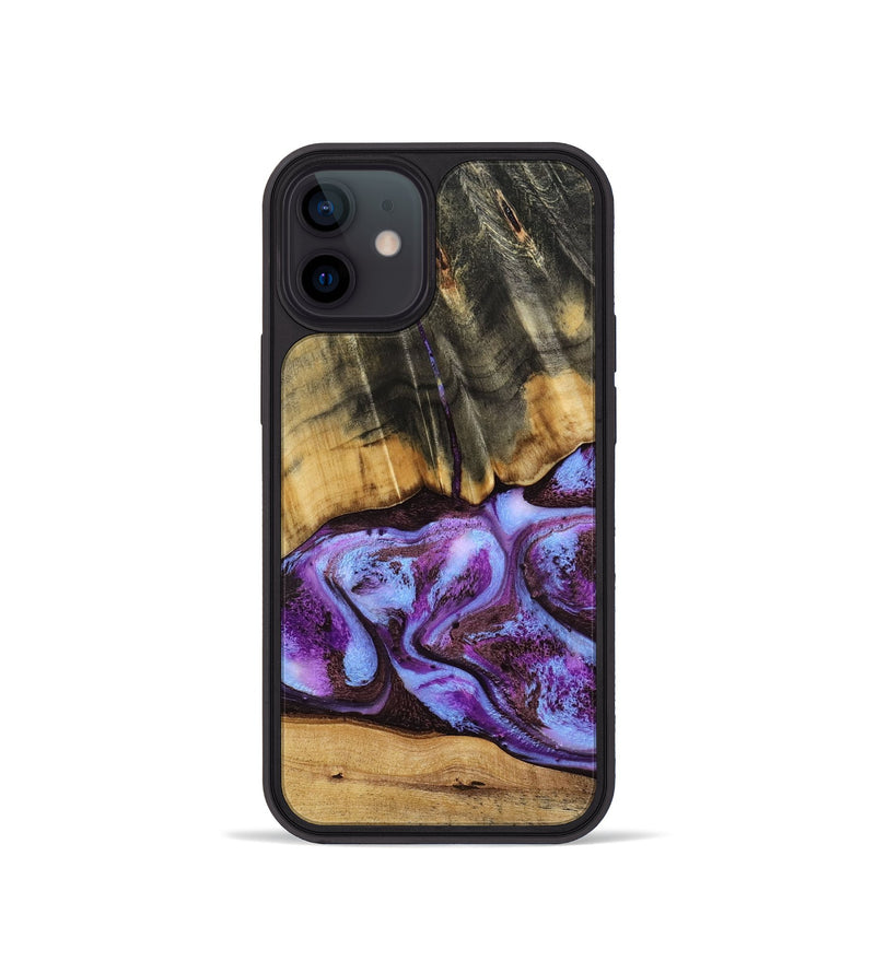iPhone 12 mini Wood Phone Case - Rowland (Purple, 795535)
