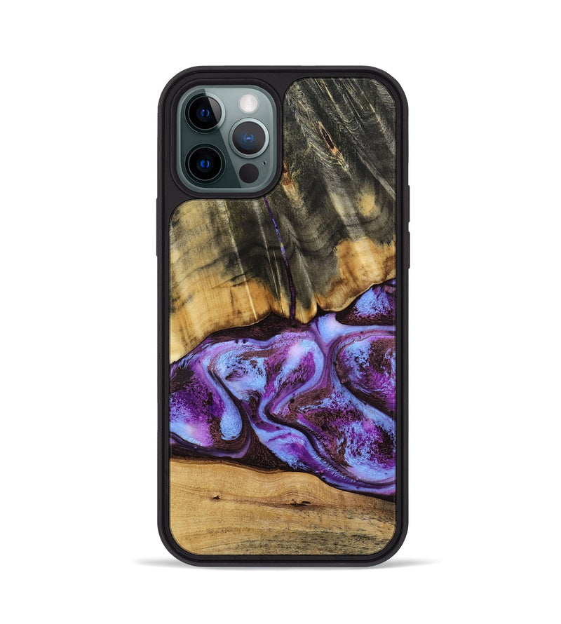 iPhone 12 Pro Wood Phone Case - Rowland (Purple, 795535)