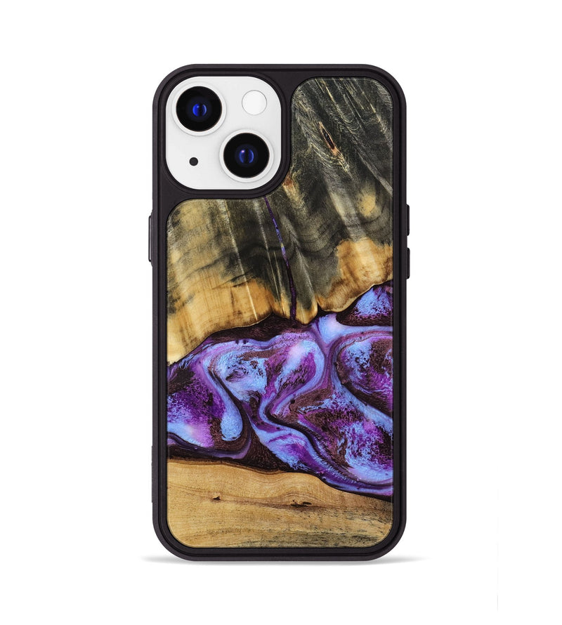iPhone 13 Wood Phone Case - Rowland (Purple, 795535)