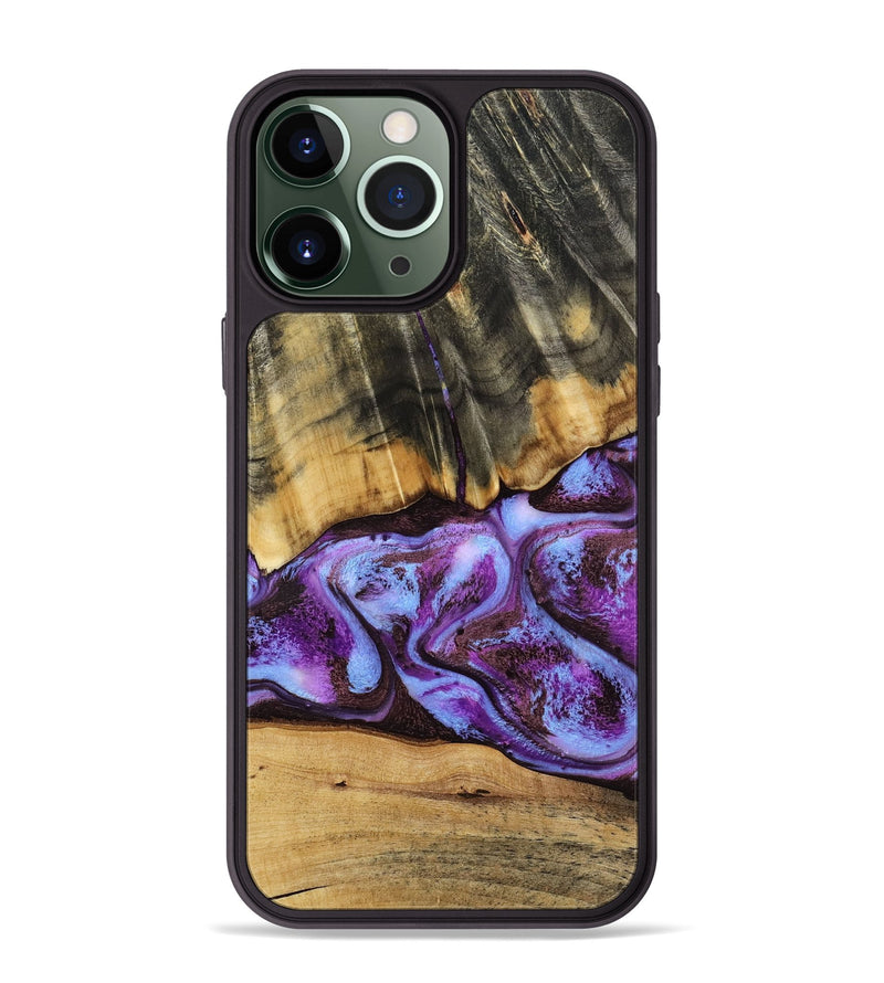 iPhone 13 Pro Max Wood Phone Case - Rowland (Purple, 795535)