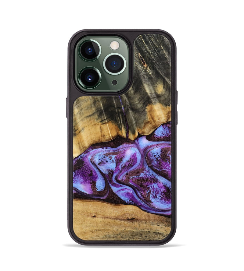 iPhone 13 Pro Wood Phone Case - Rowland (Purple, 795535)