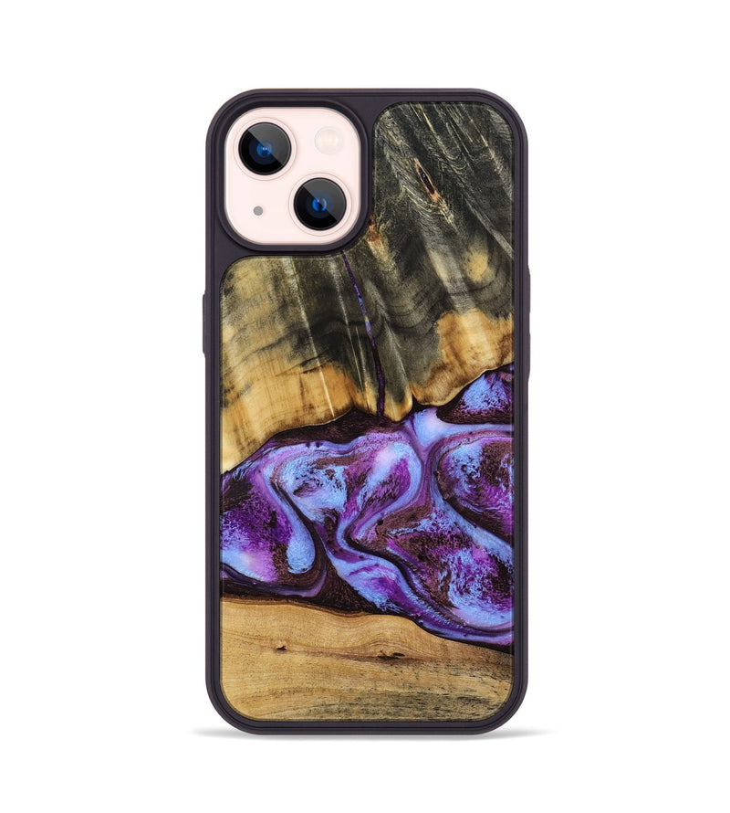 iPhone 14 Wood Phone Case - Rowland (Purple, 795535)