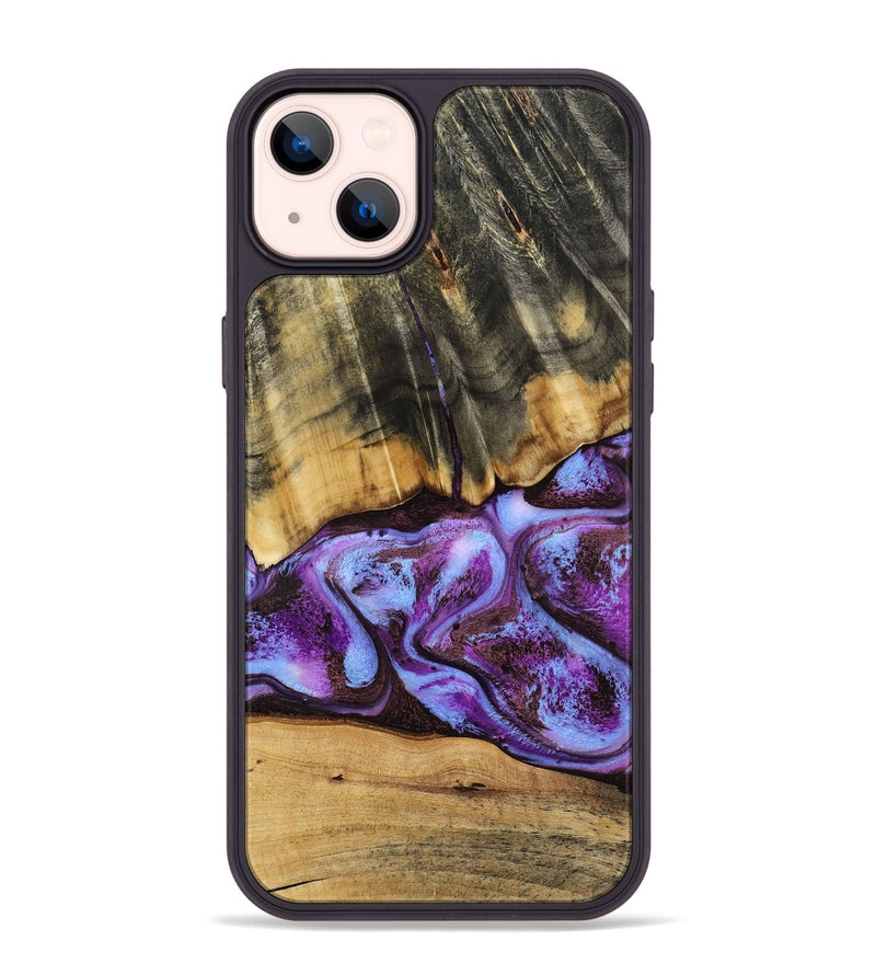 iPhone 14 Plus Wood Phone Case - Rowland (Purple, 795535)