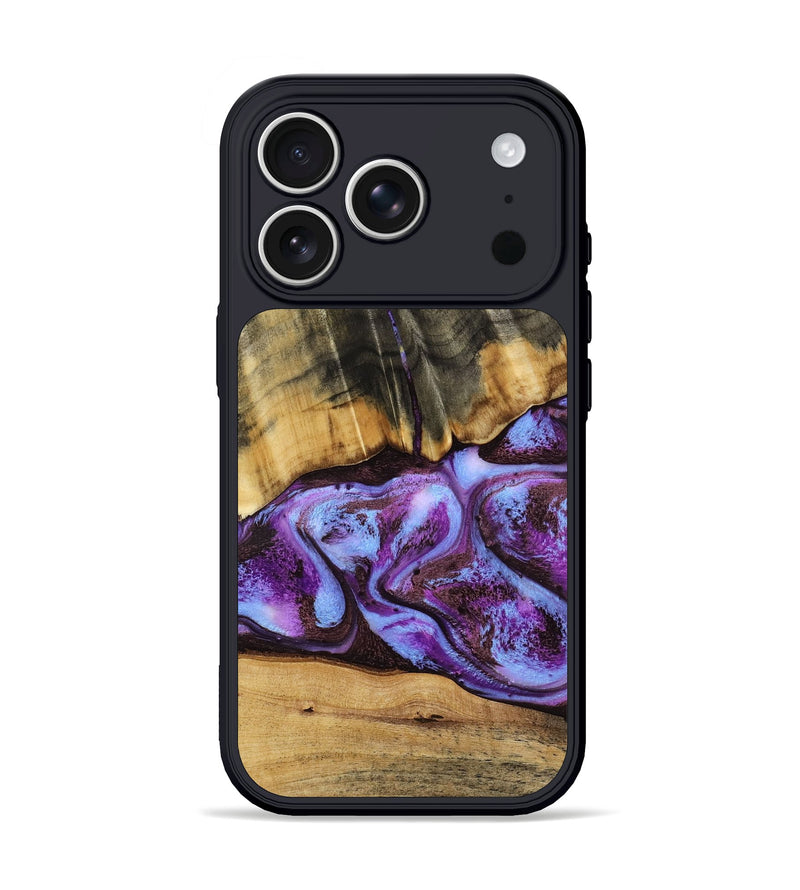 iPhone 17 Pro Wood Phone Case - Rowland (Purple, 795535)