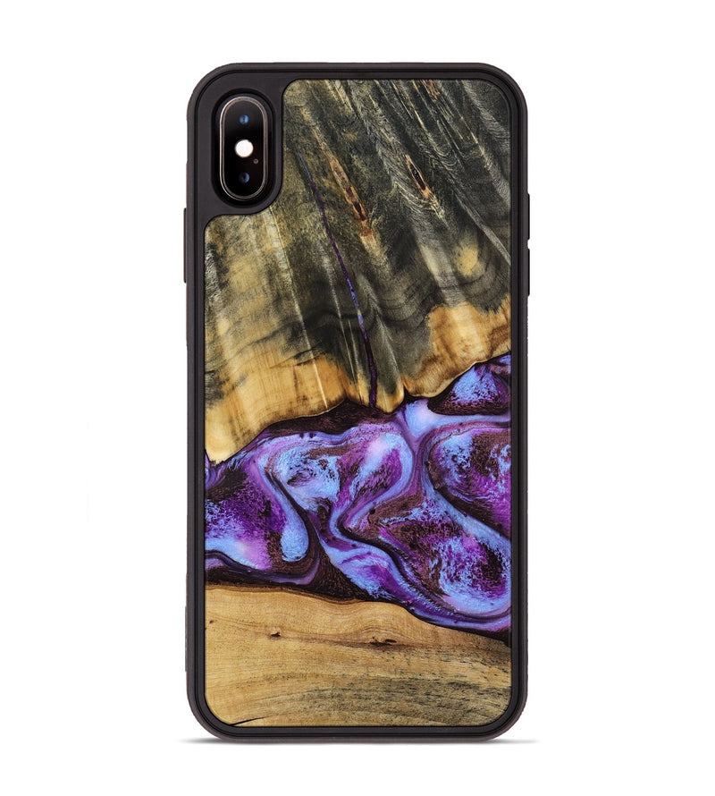 iPhone Xs Max Wood Phone Case - Rowland (Purple, 795535)