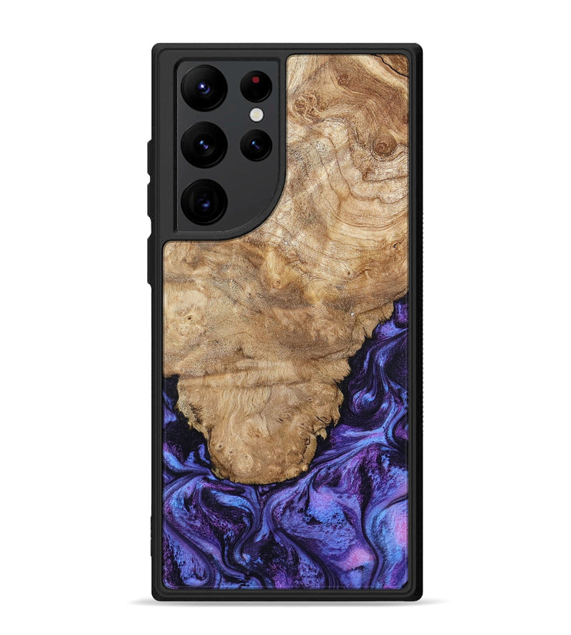Galaxy S22 Ultra Wood Phone Case - Ottis (Purple, 795538)