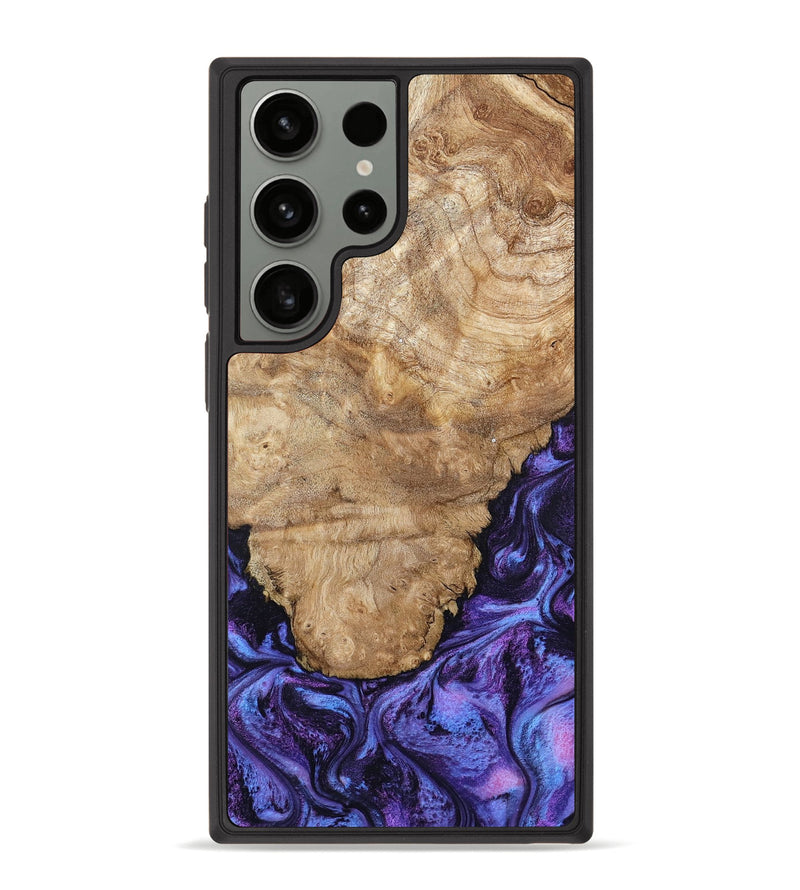 Galaxy S23 Ultra Wood Phone Case - Ottis (Purple, 795538)
