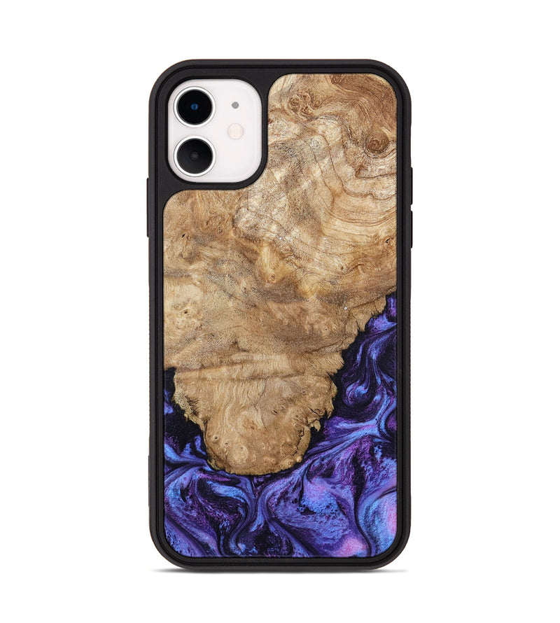 iPhone 11 Wood Phone Case - Ottis (Purple, 795538)