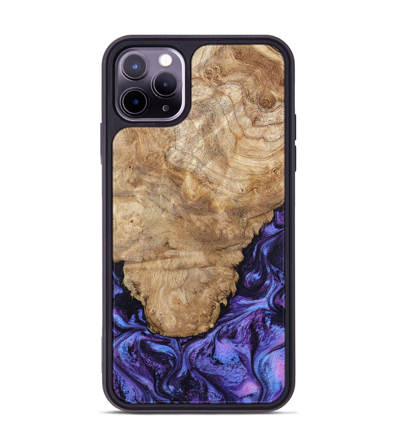 iPhone 11 Pro Max Wood Phone Case - Ottis (Purple, 795538)