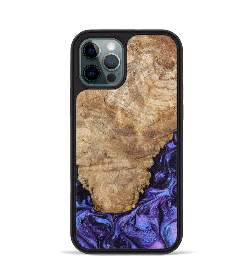 iPhone 12 Pro Wood Phone Case - Ottis (Purple, 795538)