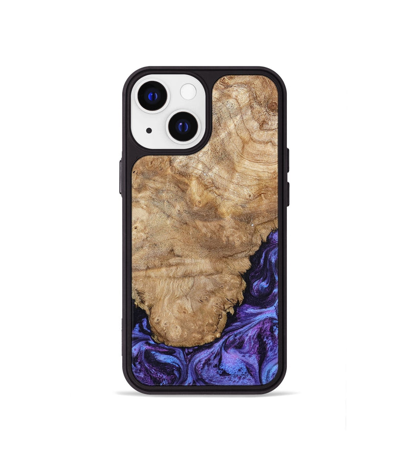 iPhone 13 mini Wood Phone Case - Ottis (Purple, 795538)